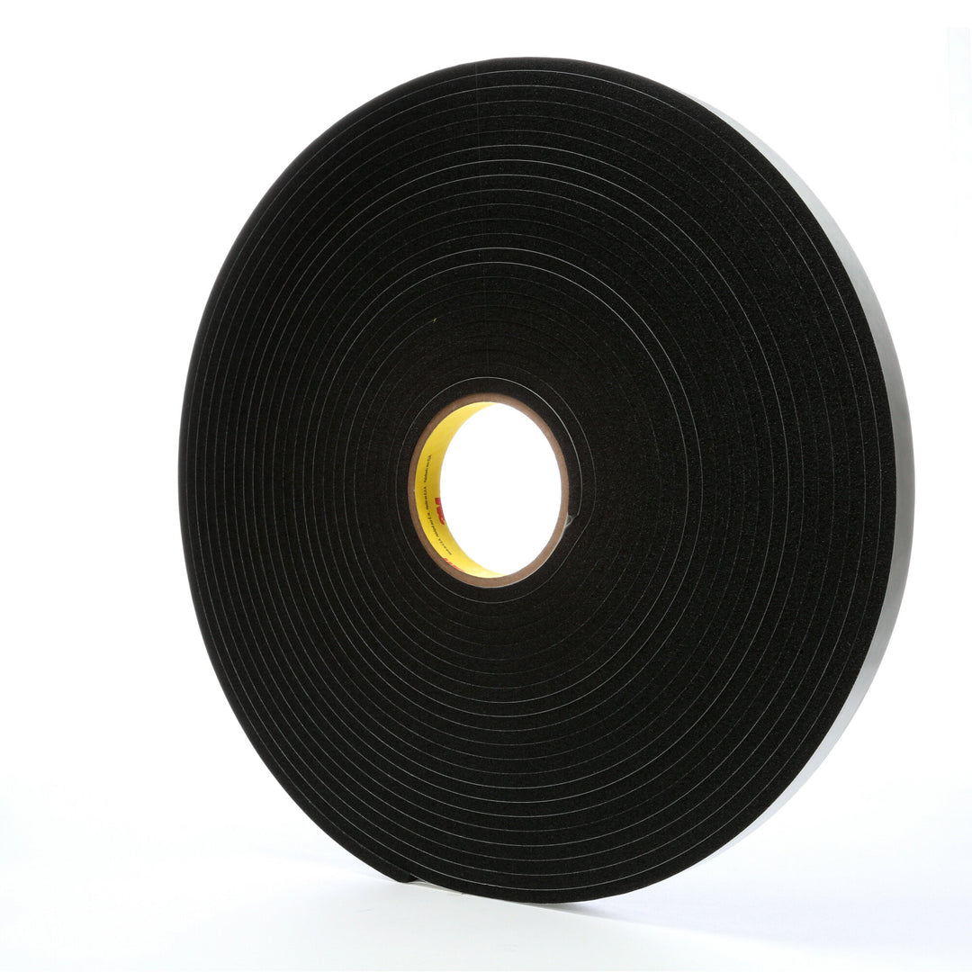 3M Vinyl Foam Tape 4504, Black, 3/4 in x 18 yd, 250 mil