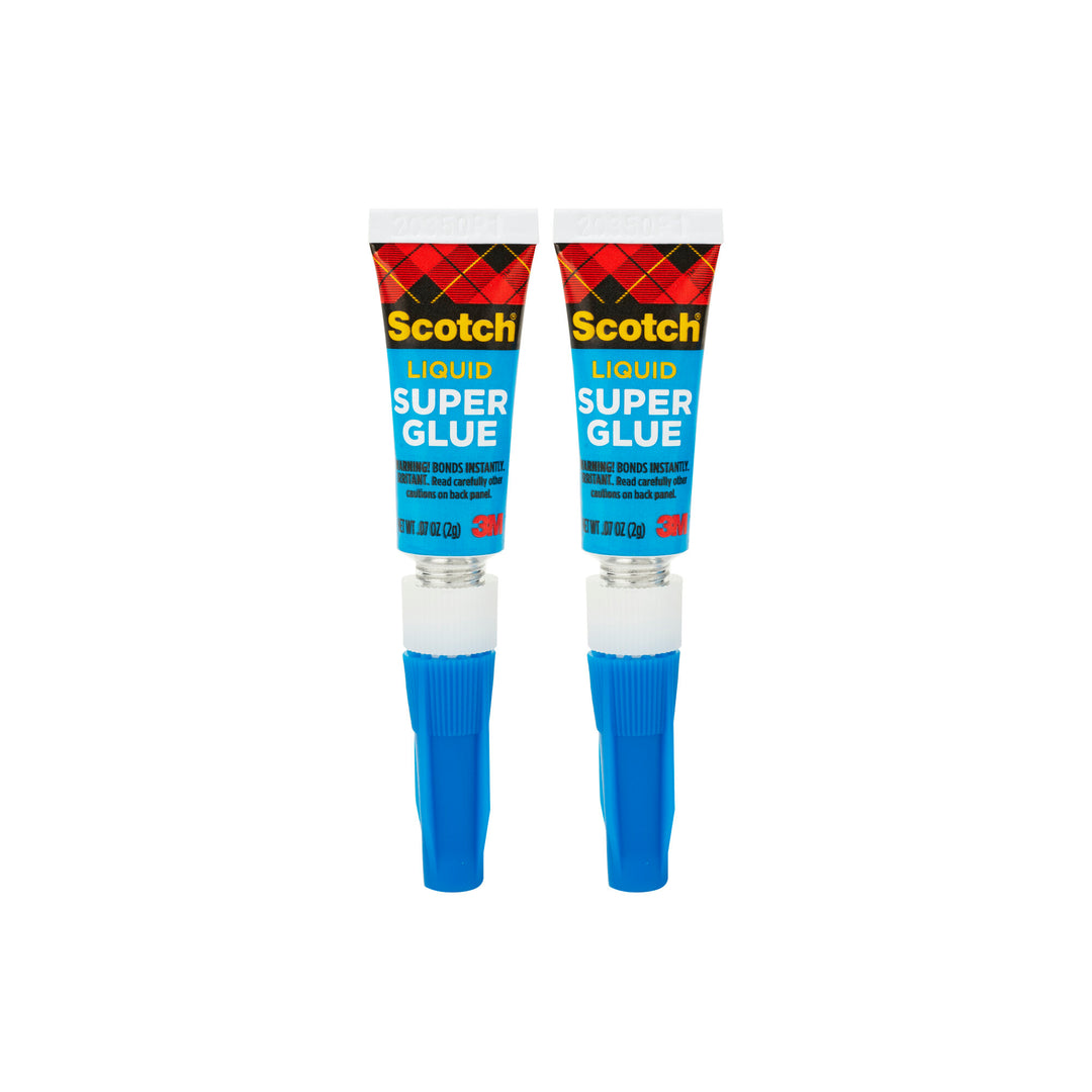 Scotch® Super Glue Liquid AD117, .07 oz, 2-Pack