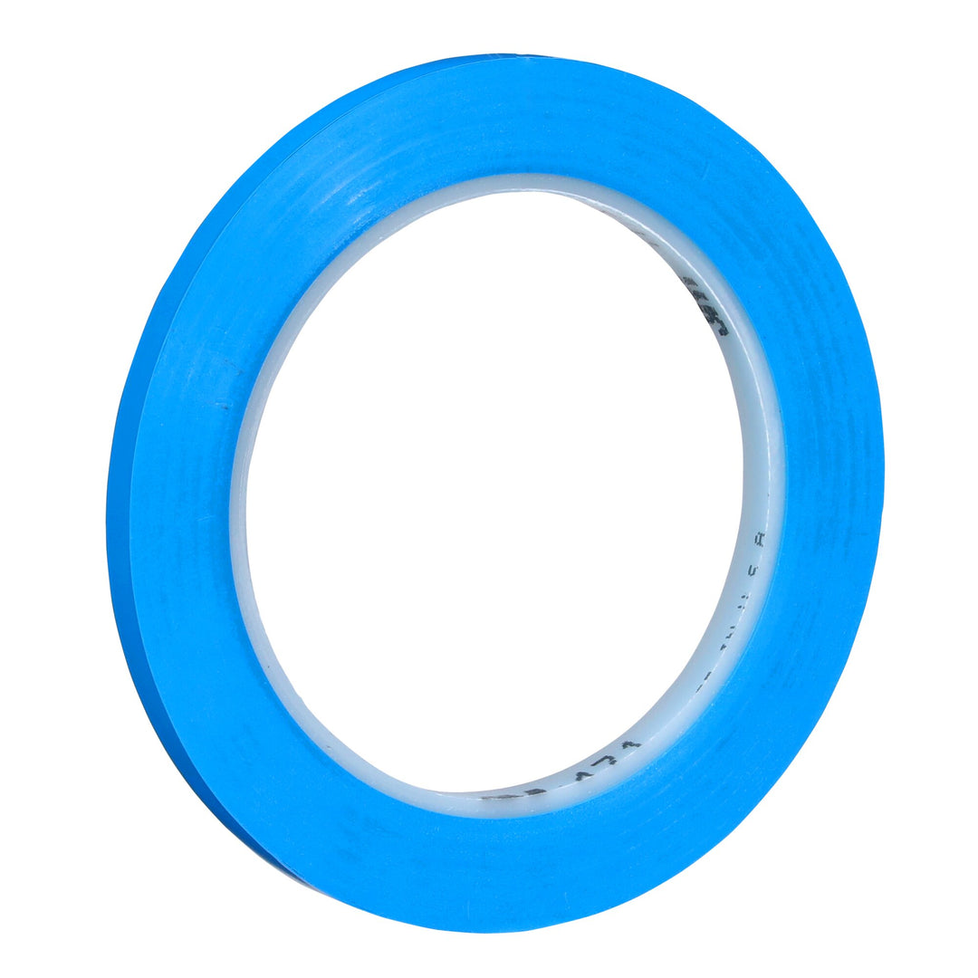 3M Vinyl Tape 471, Blue, 1/4 in x 36 yd, 5.2 mil