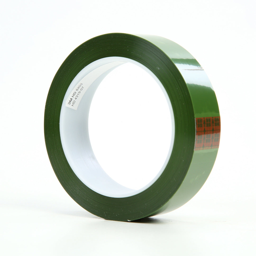 3M Polyester Tape 8403, Green, 1 in x 72 yd, 2.4 mil