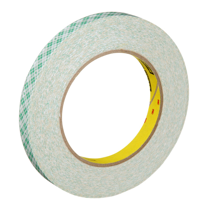 3M Double Coated Paper Tape 410M, Natural, 1/2 in x 36 yd, 5 mil