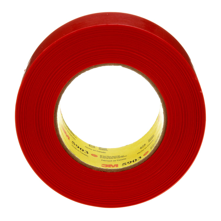 3M Outdoor Masking Poly Tape 5903, Red, 48 mm x 54.8 m, 7.5 mil, 24Roll/Case