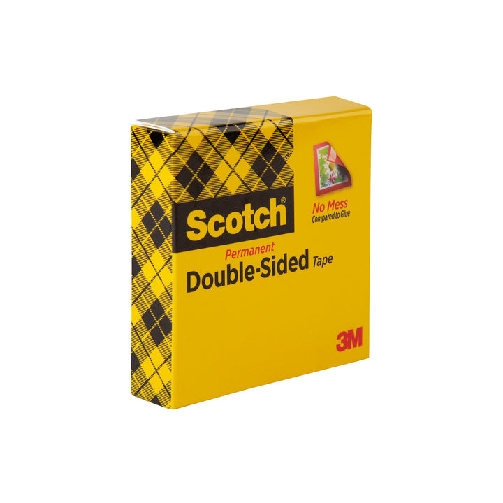 Scotch® Double Sided Tape 665, 1 in x 1296 in Boxed