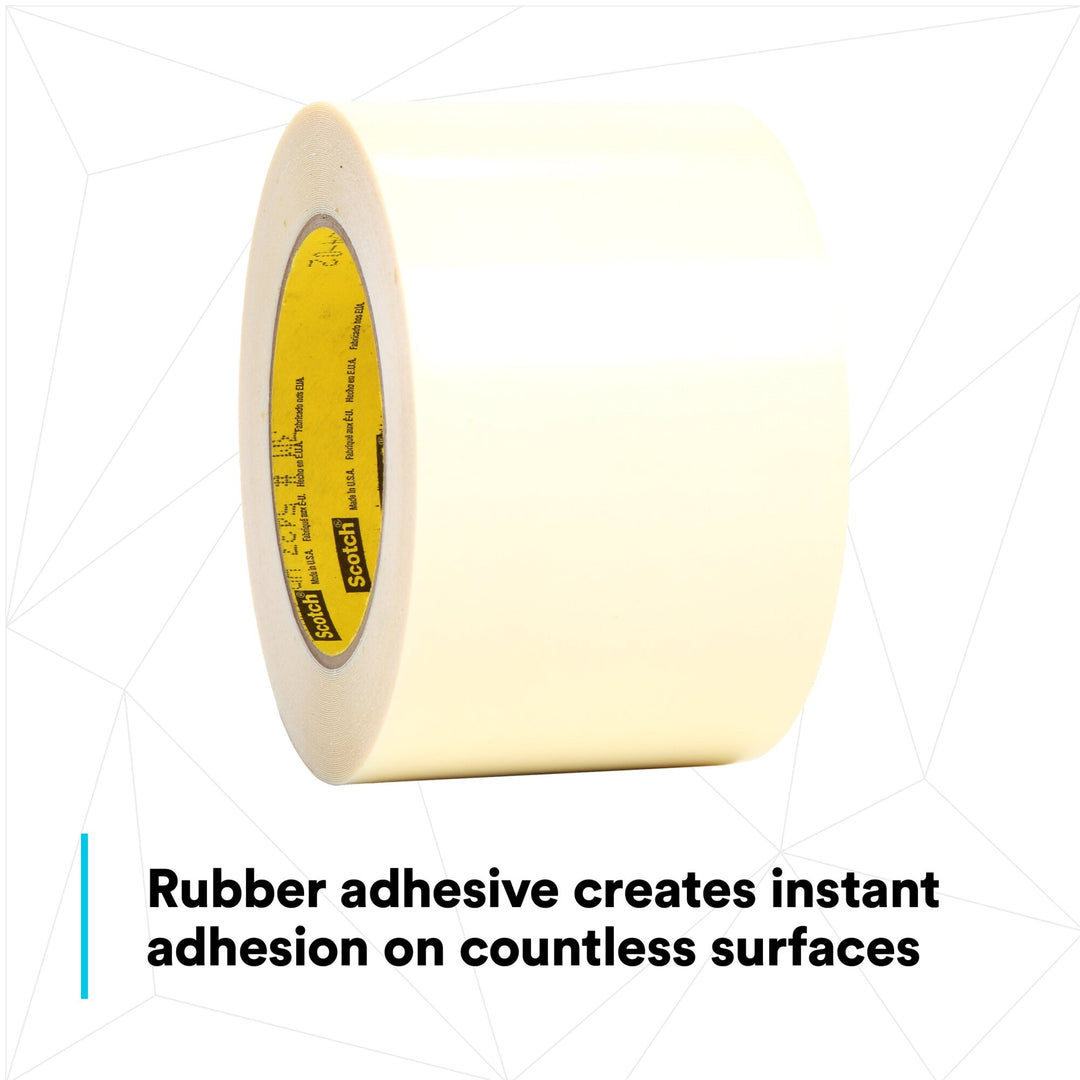 3M UHMW Film Tape 5423, Transparent, 3 in x 18 yd, 12 mil, 3 rolls percase