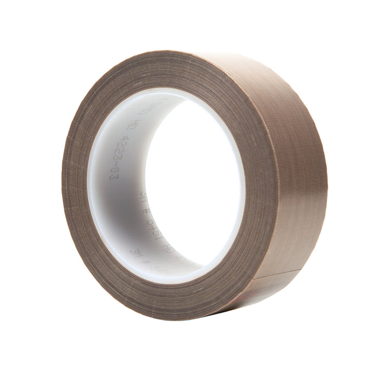 3M PTFE Glass Cloth Tape 5451, Brown, 1 1/2 in x 36 yd, 5.6 mil