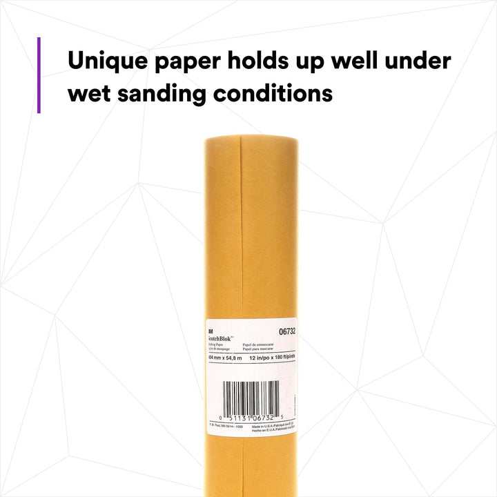 3M Scotchblok Masking Paper, 06732, 12 in x 180 ft