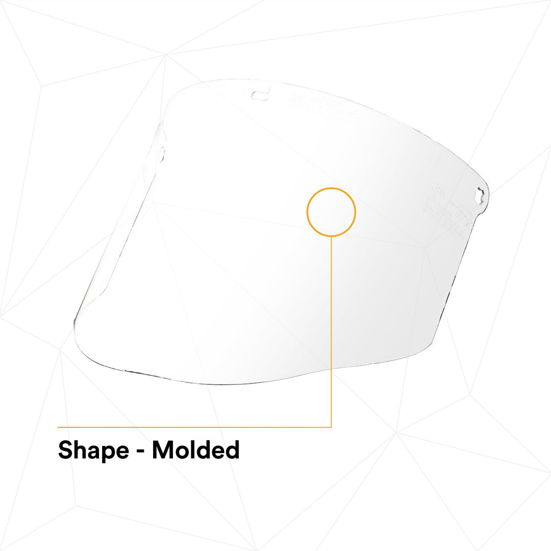 3M Total Performance Polycarbonate Clear Faceshield Window WCP9682600-00000 10