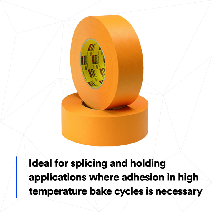 3M Performance Flatback Tape 2525, Orange, 36 mm x 55 m, 9.5 mil