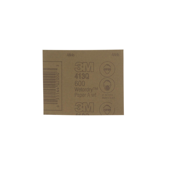 3M Wetordry Abrasive Sheet 431Q, 600, 4 1/2 in x 5 1/2 in, 1000 per
carton