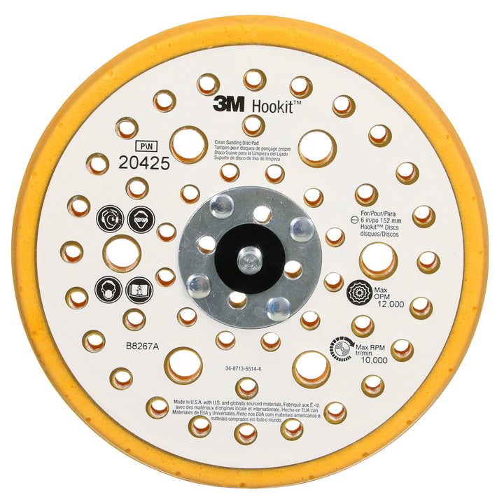 3M Xtract Low Profile Finishing Back-up Pad, 20425, 152 mm x 17.5 mm x7.93 mm