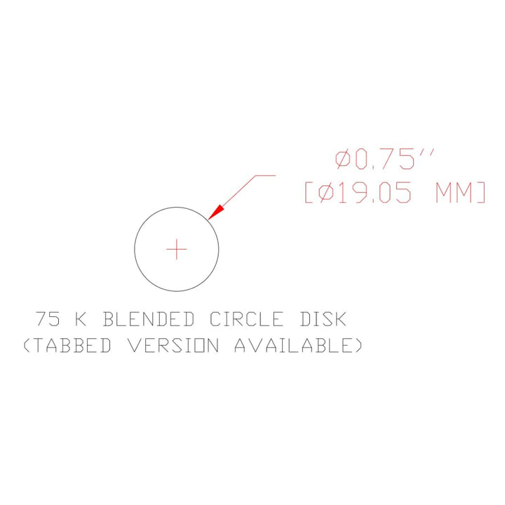 3M Finesse-it PSA Film Disc Roll 466LA, A3 3MIL, 3/4 in x NH, Die 75K