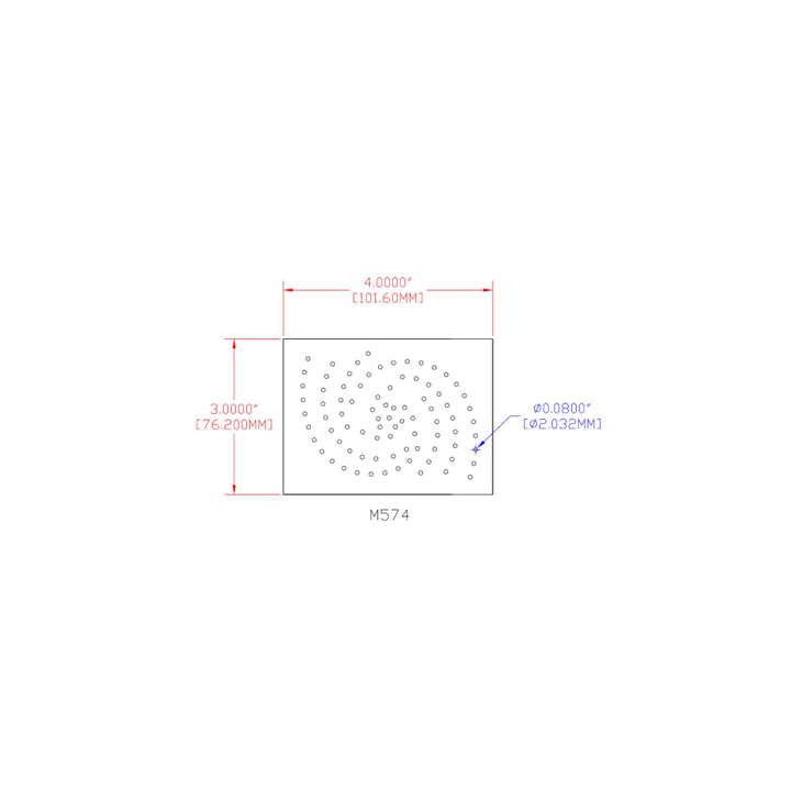 3M Hookit Clean Sanding Sheet 236U, P150 C-weight, 3 in x 4 in, Die
M574