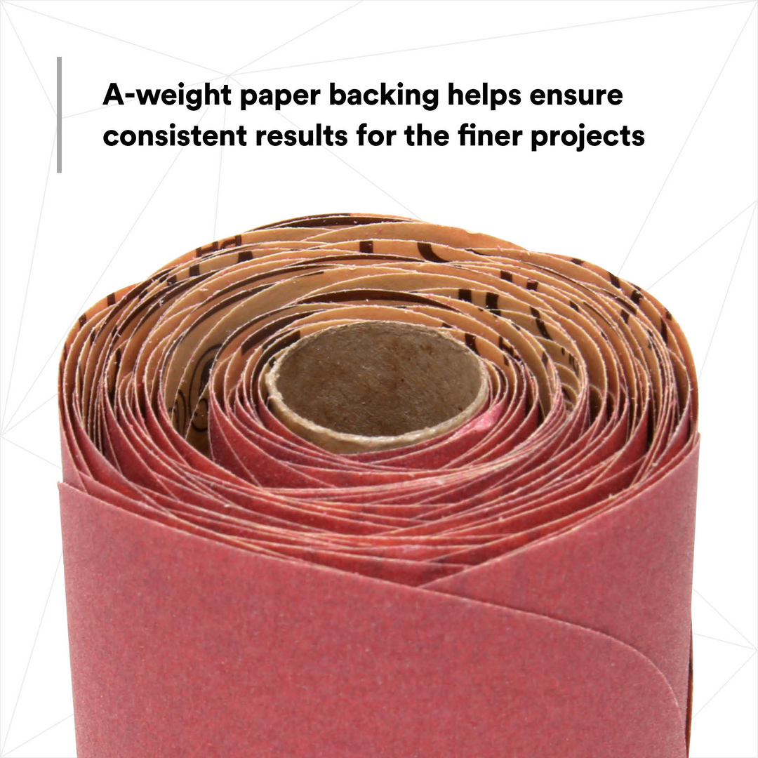 3M Red Abrasive Stikit Disc, 01112, 6 in, P180 grade, 100 discs per
roll