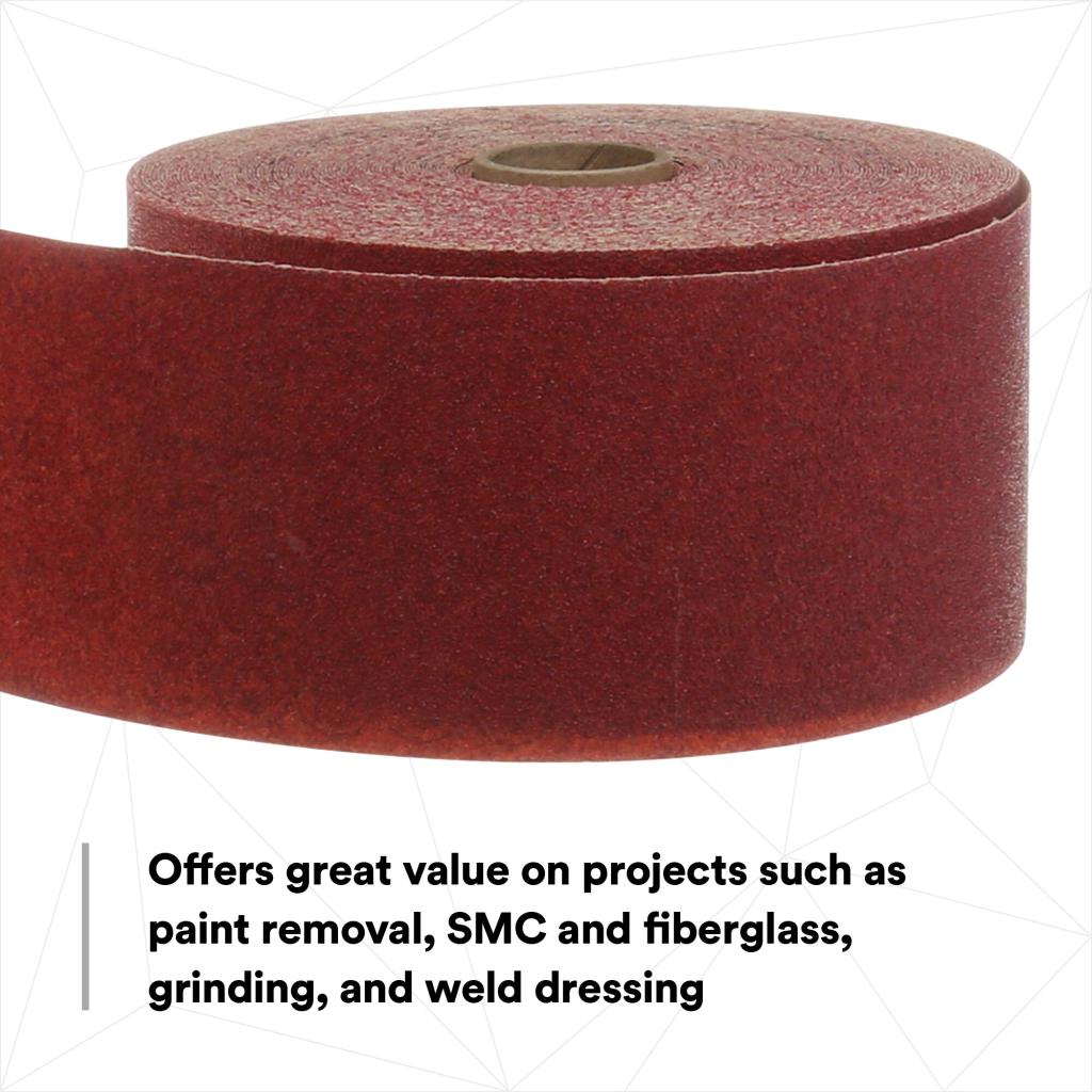 3M Red Abrasive Stikit Sheet Roll, 01688, P80, 2-3/4 in x 25 yd, D
weight