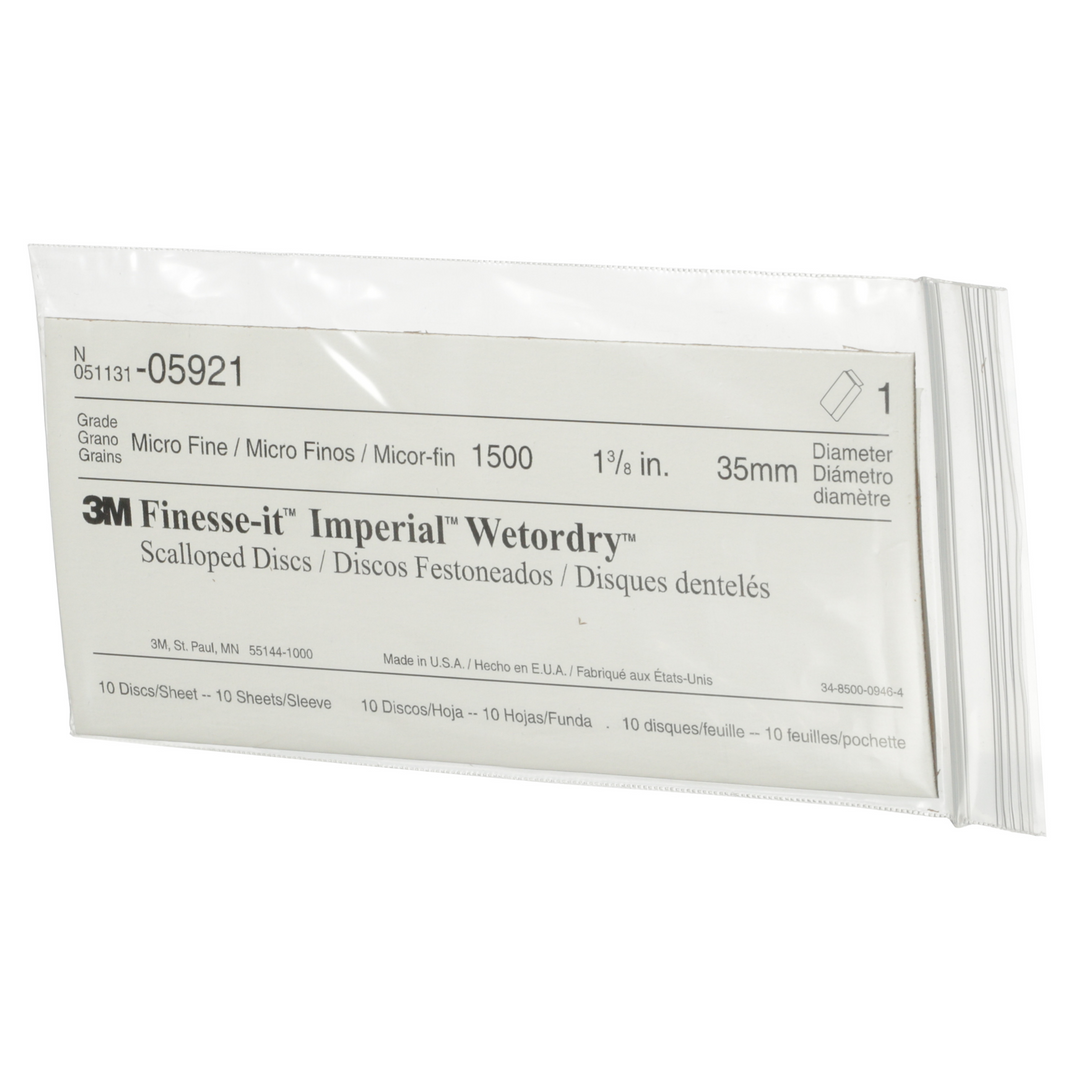 3M Finesse-it Imperial Wetordry Scallop Disc, 05921, 1 3/8 in, 1500