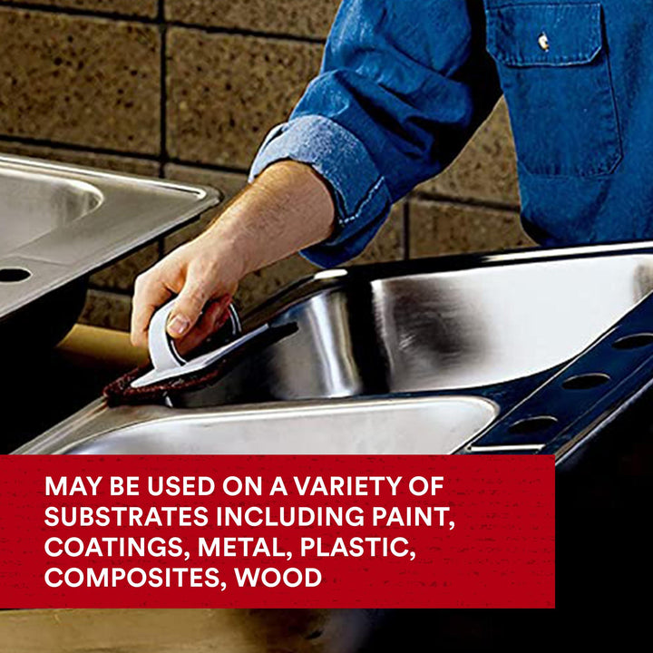 Scotch-Brite Production Hand Pad 8447, HP-HP, A/O Very Fine, Maroon, 6
in x 9 in