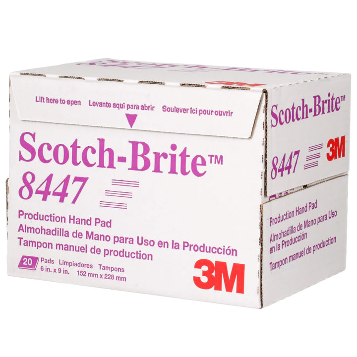 Scotch-Brite Production Hand Pad 8447, HP-HP, A/O Very Fine, Maroon, 6
in x 9 in