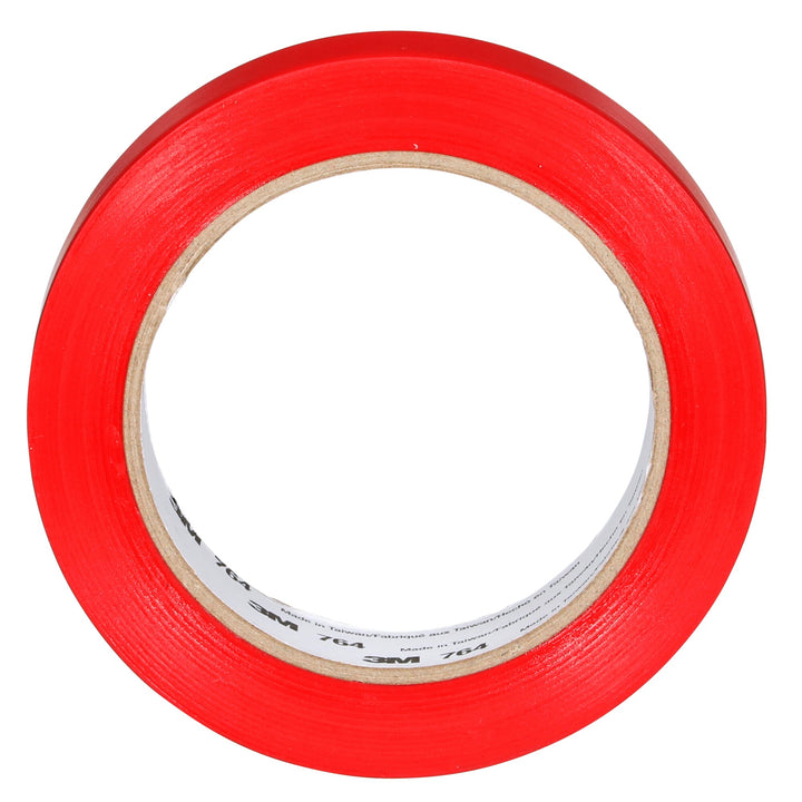 3M General Purpose Vinyl Tape 764, Red, 1 in x 36 yd, 5 mil, 36 Roll/Case