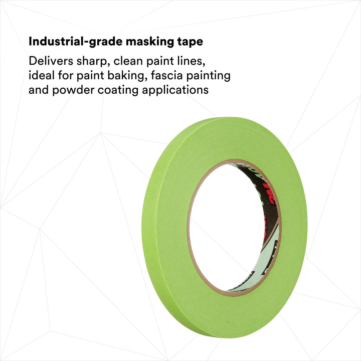 3M High Performance Green Masking Tape 401+, 12 mm x 55 m 6.7 mil