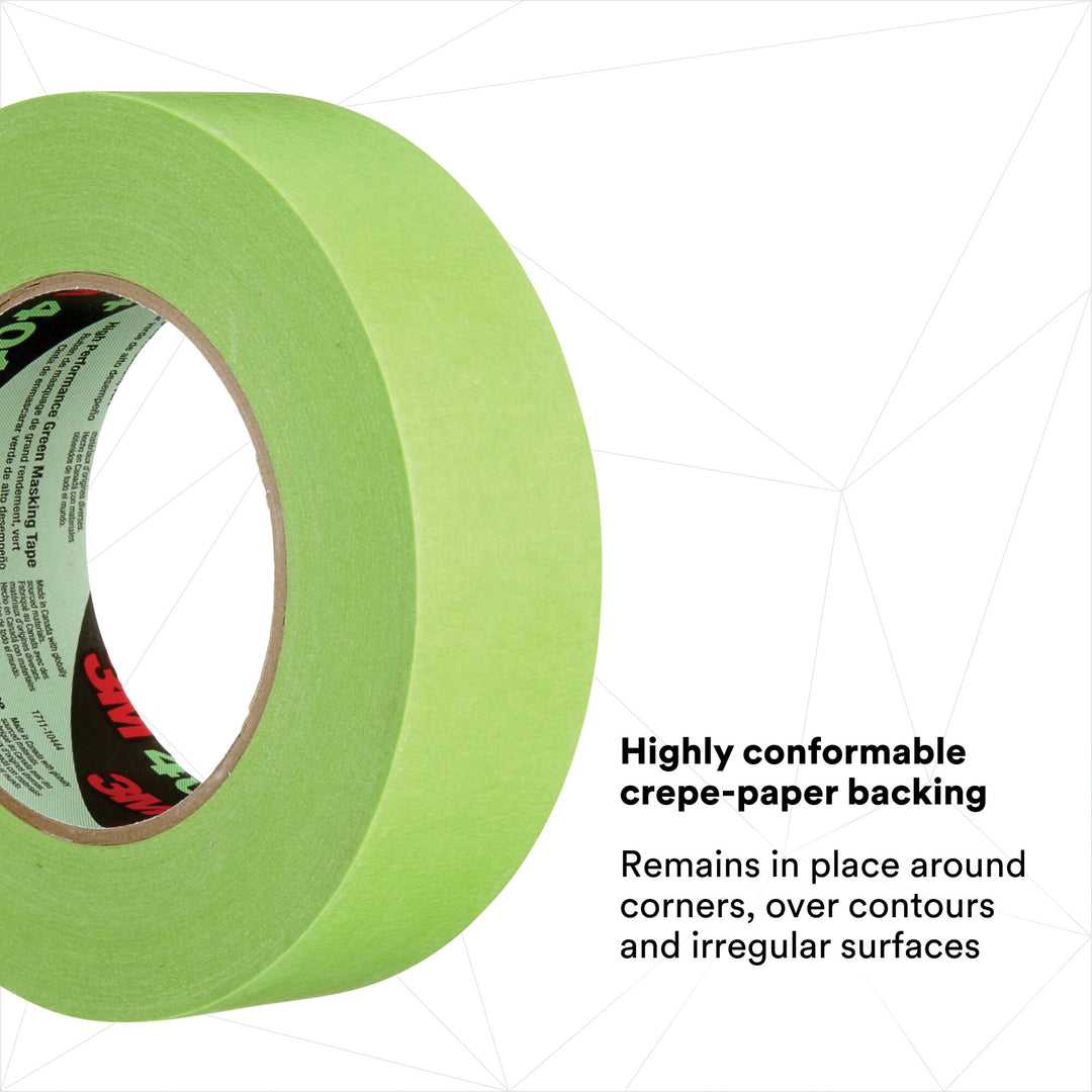 3M High Performance Green Masking Tape 401+, 36 mm x 55 m 6.7 mil