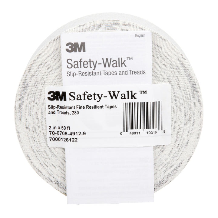 3M Safety-Walk Slip-Resistant Fine Resilient Tapes & Treads 280,White