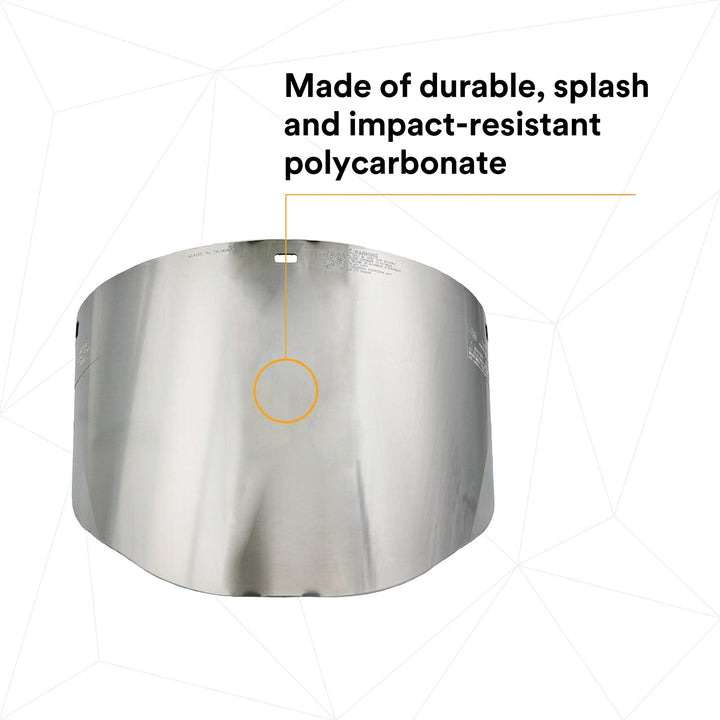 3M Aluminized Polycarbonate Molded Dark Green Faceshield Window82509-00000