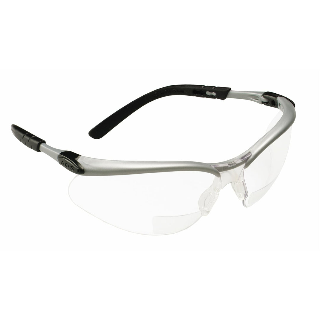 3M BX Reader Protective Eyewear 11374-00000-20, Clear Lens, SilverFrame