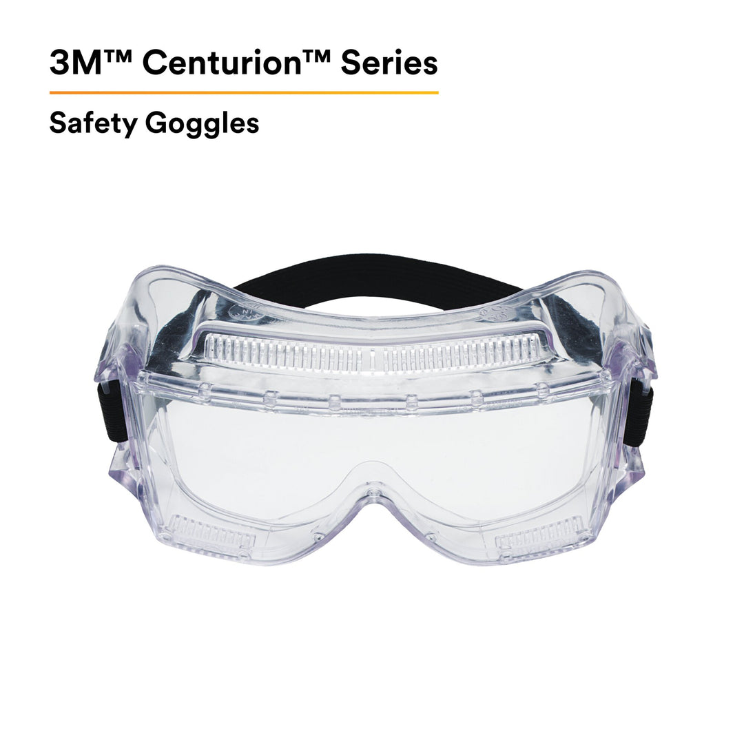 3M Centurion Impact Safety Goggles 452 40300-00000-10, Clear Lens