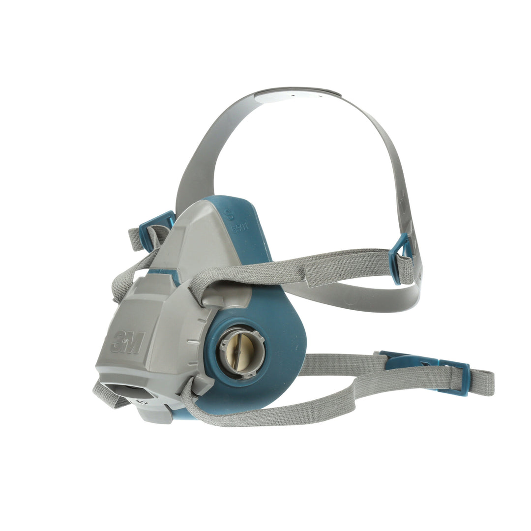 3M Rugged Comfort Half Facepiece Reusable Respirator 6501/49487, Small
