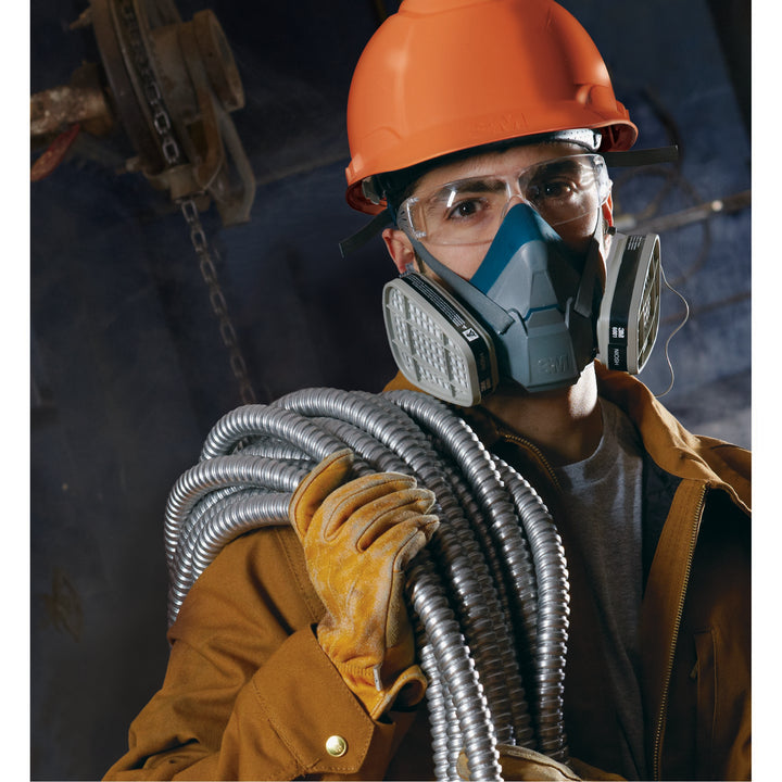 3M Rugged Comfort Half Facepiece Reusable Respirator 6502/49489,Medium
