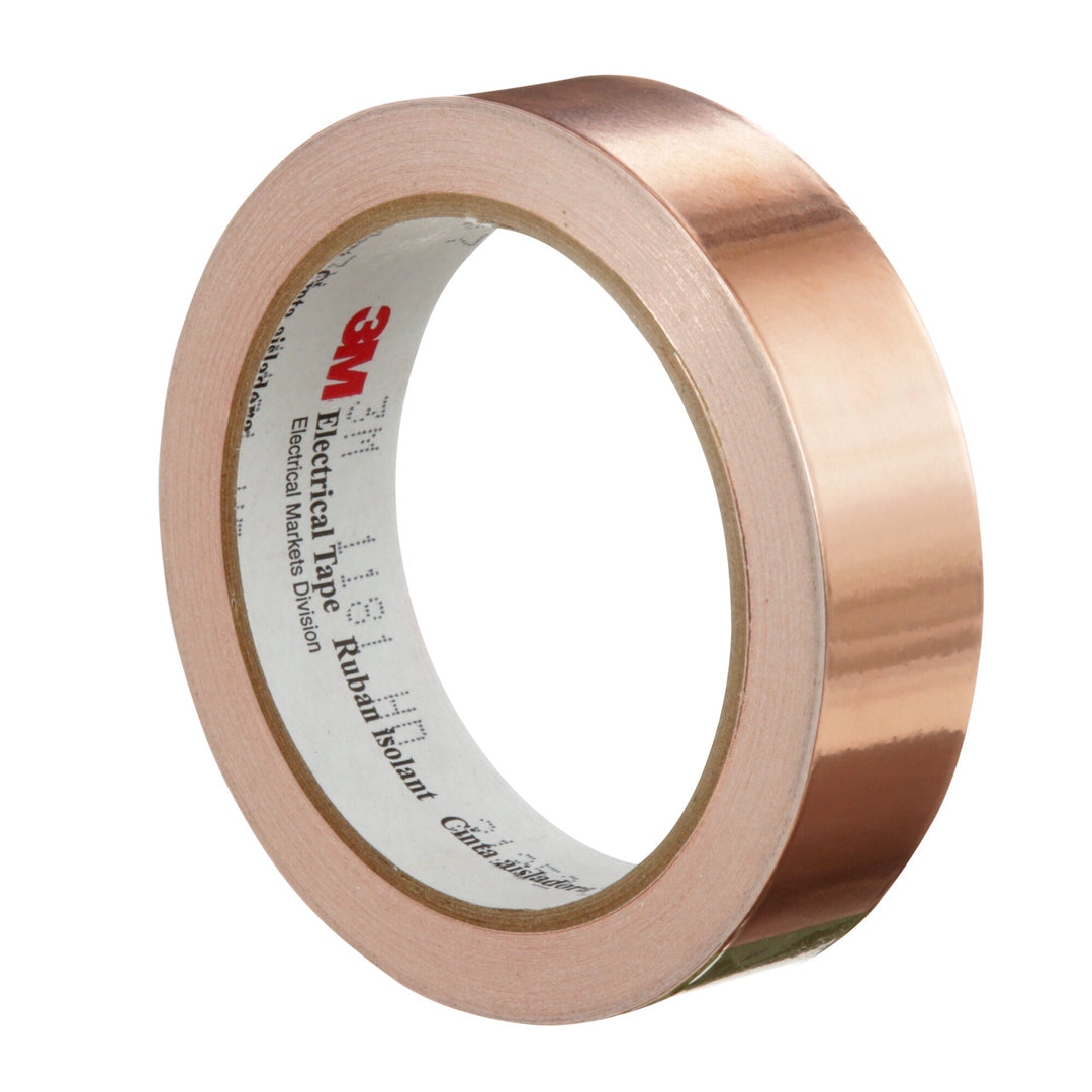 3M EMI Copper Foil Shielding Tape 1181, 1 in x 18 yd (25,40 mm x 16,5
m)
