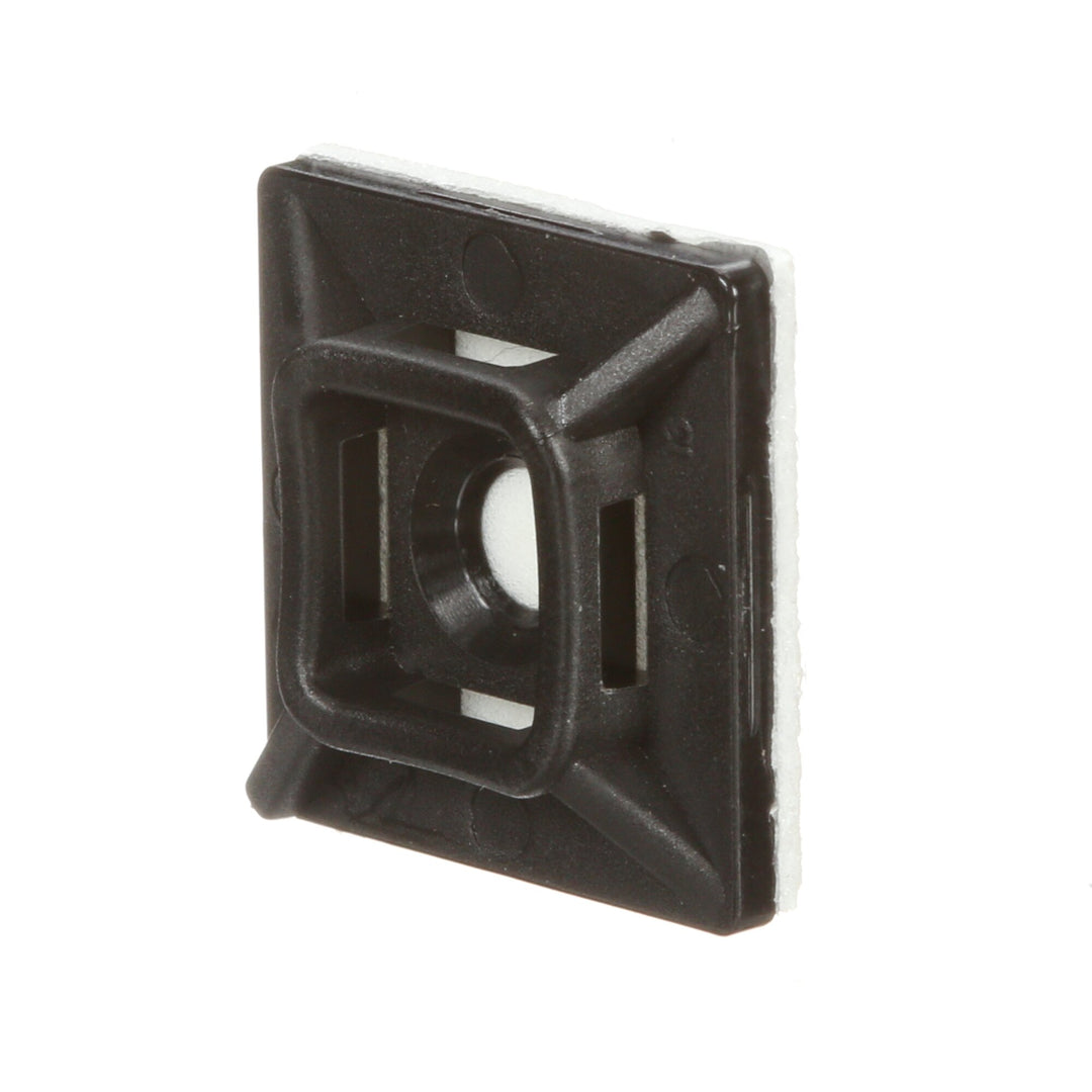 3M Cable Tie Mounting Base CTB75X75BKA-C, 4-way Adhesive Mount