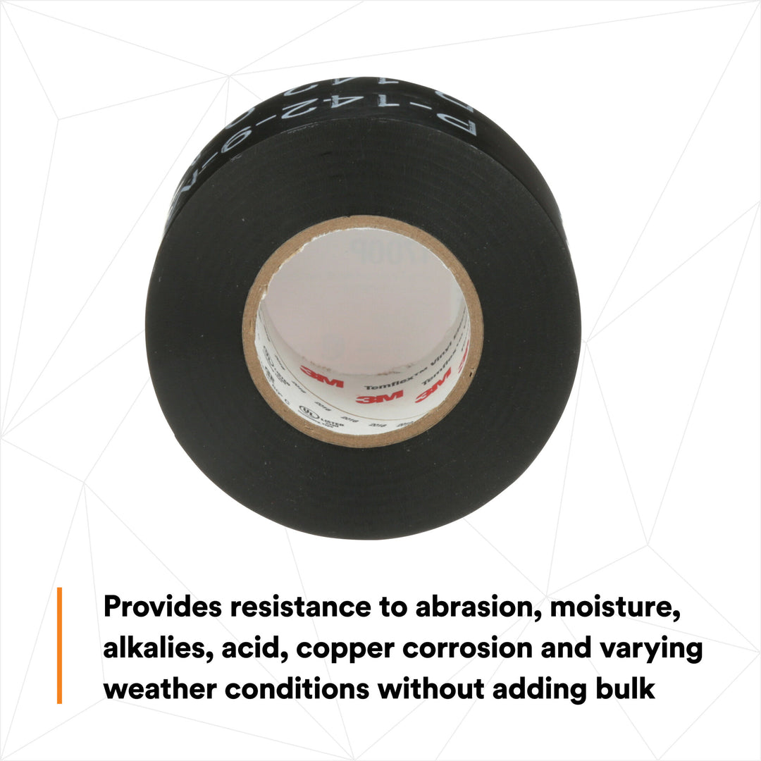 3M Temflex Mining-Grade Vinyl Electrical Tape 1700P, 1-1/2 in x 66 ft,
Printed