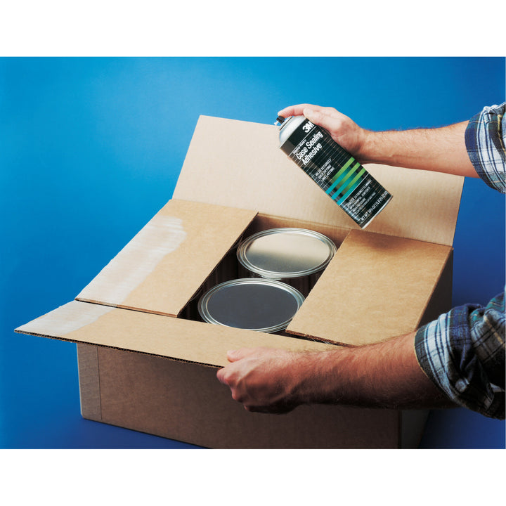 3M Shipping-Mate Case Sealing Adhesive, Clear, 24 fl oz Can (Net Wt17.3 oz)