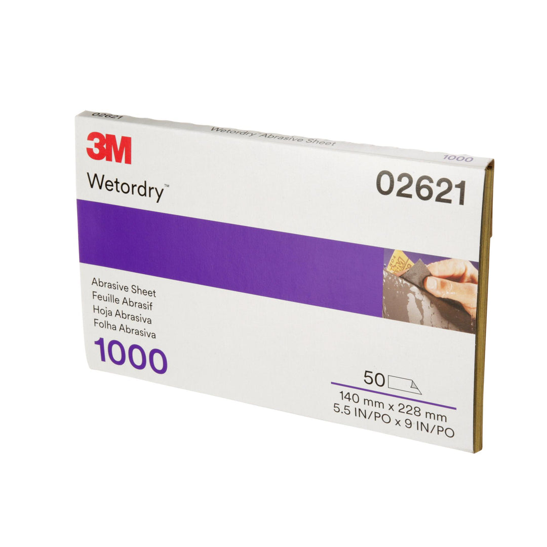 3M Wetordry Abrasive Sheet 434Q, 02621, 1000, 5 1/2 in x 9 in
