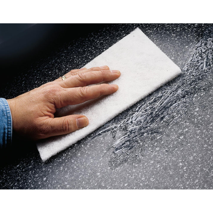 Light Duty Cleansing Pad 7445, HP-HP, Nepheline Syenite Super Fine, White