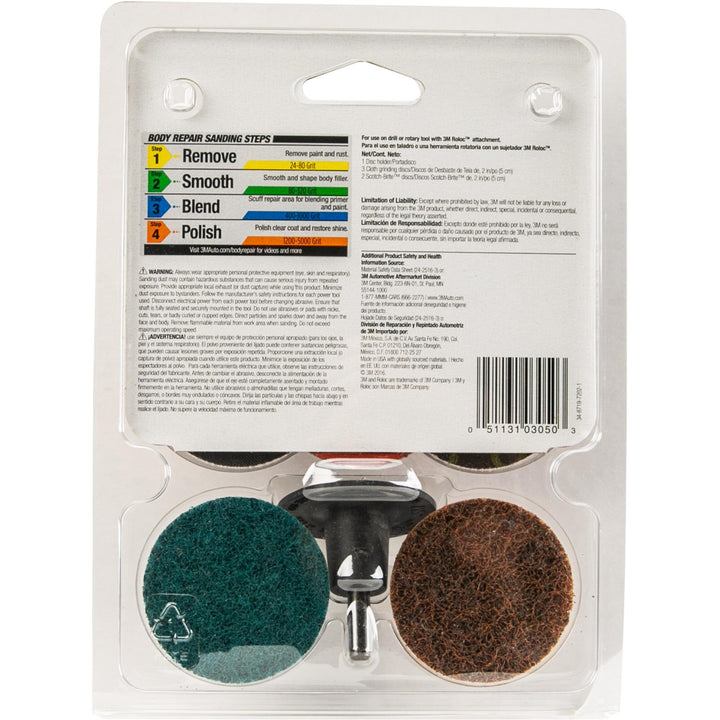 Scotch-Brite Grinding Disc Kit, 03050, 2 inch