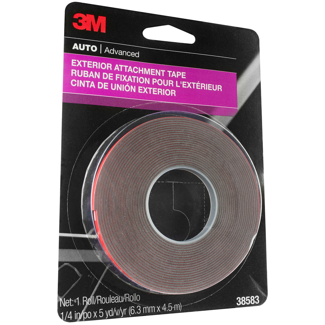 3M Exterior Attachment Tape, 38583, 1/4 IN X 15 ft