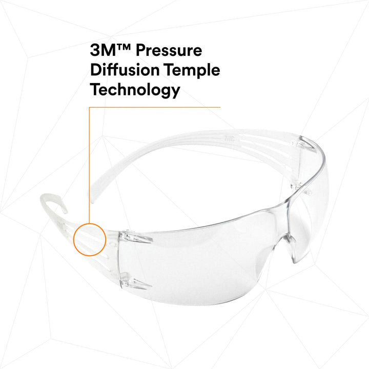 3M SecureFit Protective Eyewear SF301AF, Clear Lens