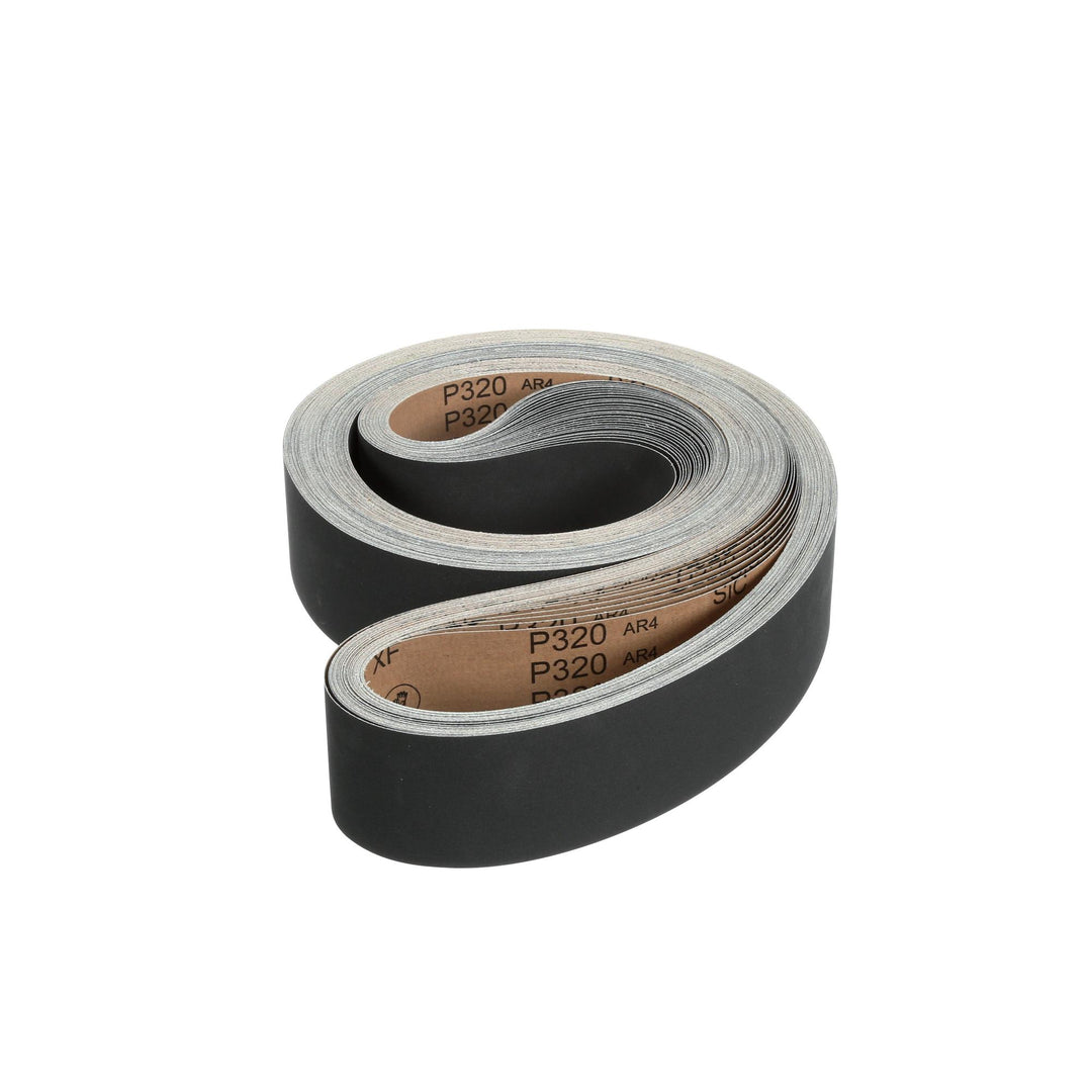 3M Cloth Belt 461F, P320 XF-weight, 3-1/2 in x 132 in, Sine-lok,
Single-flex