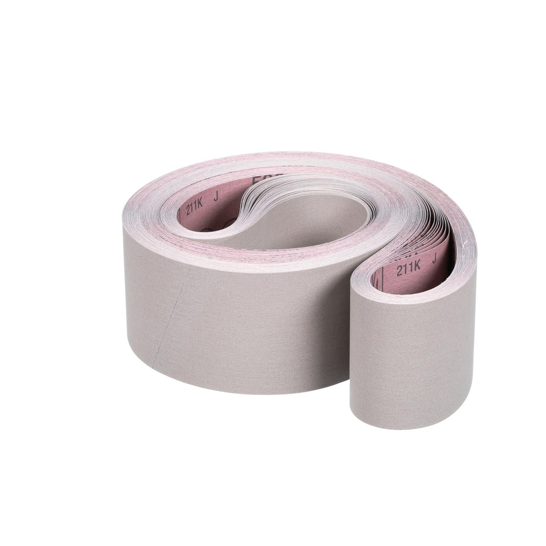 3M Cloth Belt 211K, 500 J-weight, 4 in x 84 in, Film-lok, L-flex