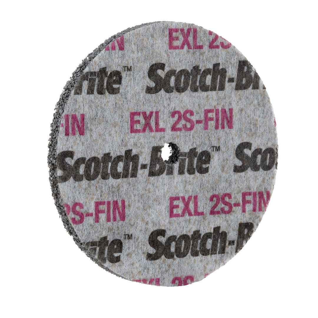 Scotch-Brite EXL Unitized Wheel, XL-UW, 2S Fine, 3 in x 3/4 in x 3/8
in