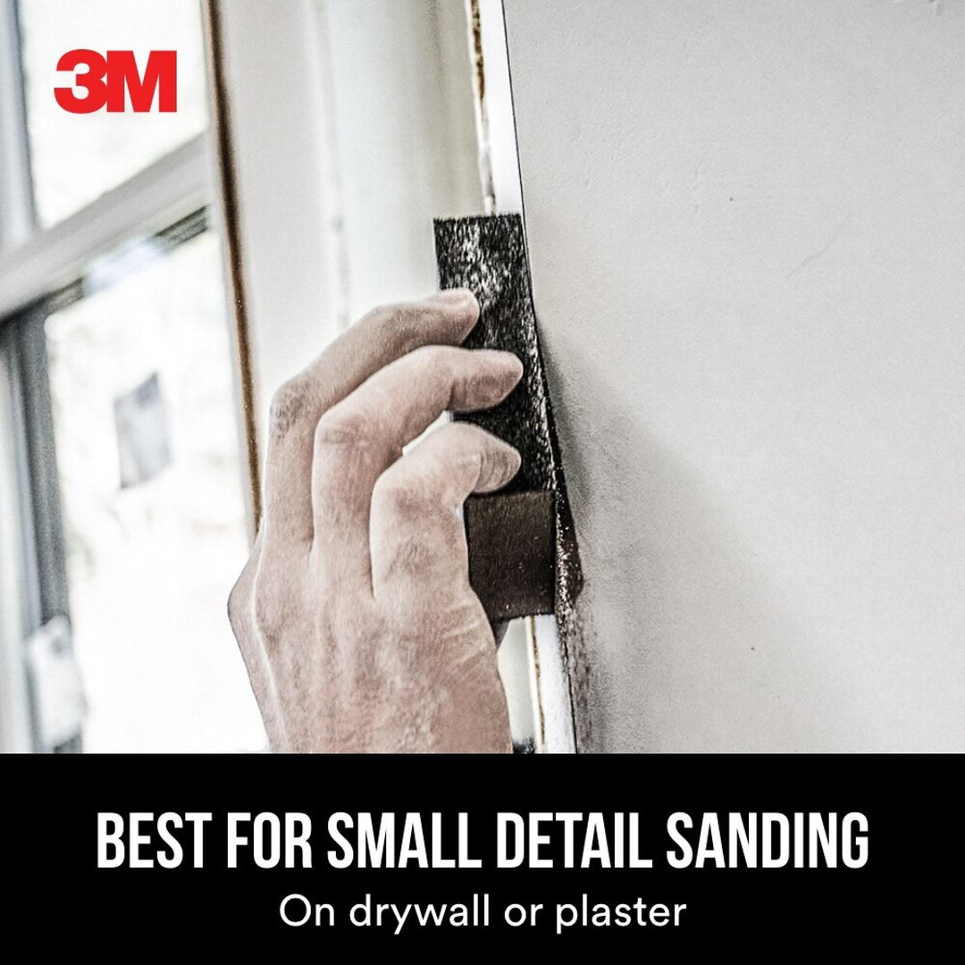 3M Drywall Sanding Sponge 19093, Dual Grit Block, 2 5/8 in x 3 3/4 in x 1 in