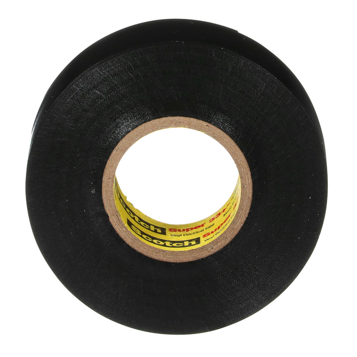 Scotch® Super 33+ Vinyl Electrical Tape, 3/4 in x 44 ft, Black, 10
rolls/carton