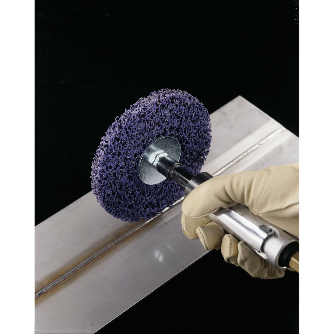 3M Square/Cross Pad Mandrel 28385, 1/4 in 3-48 external