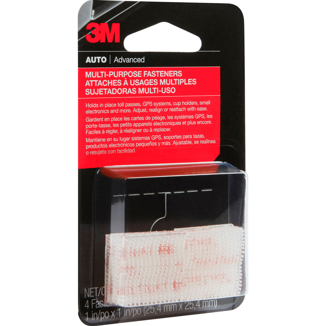 3M Dual Lock Reclosable Fasteners, 04862, 1 in X 1 in, 4 pair perpack