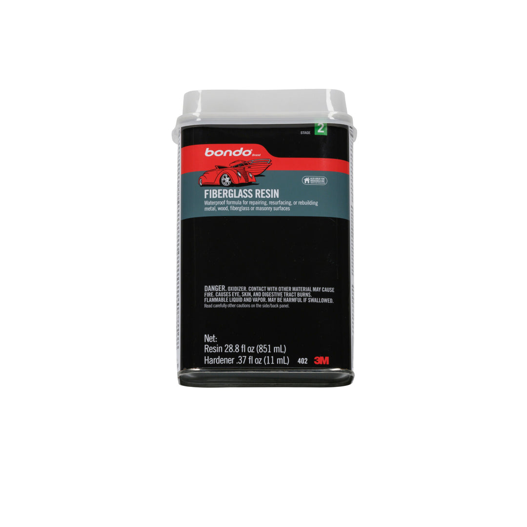 Bondo® Fiberglass Resin, 00402, 0.9 Quart