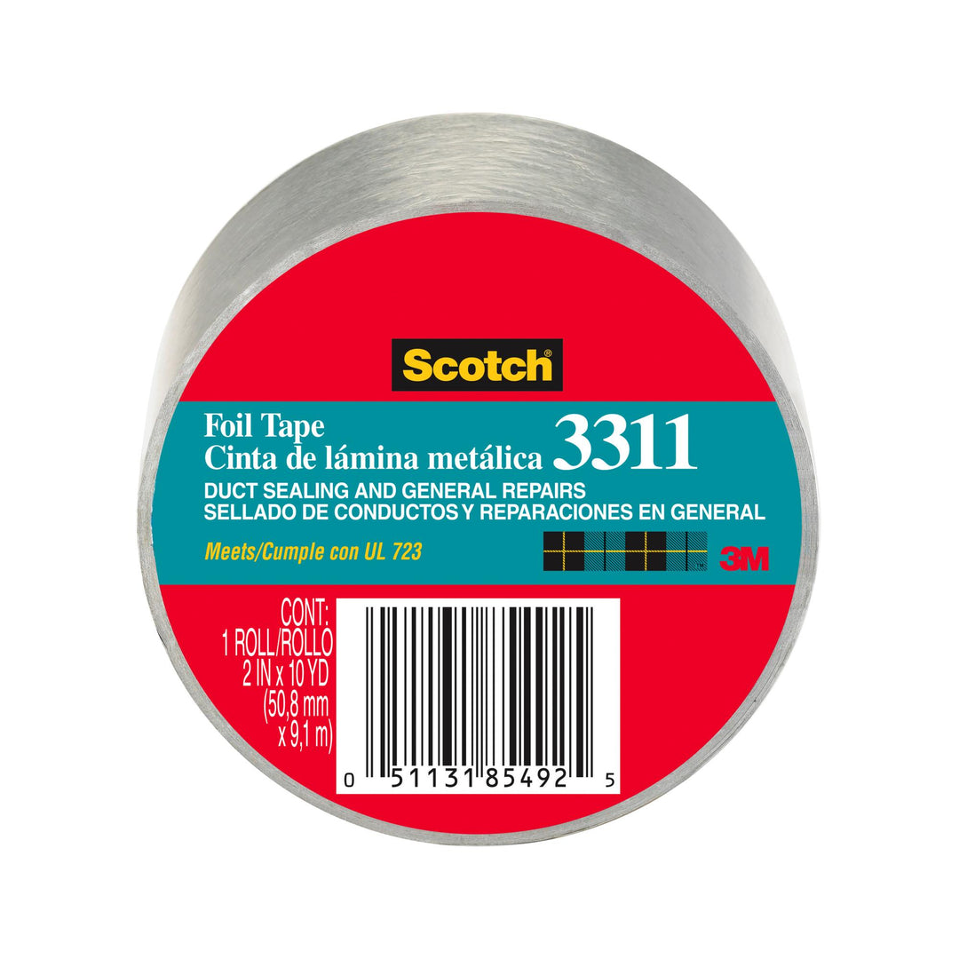 Scotch® Foil Tape 3311-10A, 2.0 in x 10 yd (50.8 mm x 9,1 m)