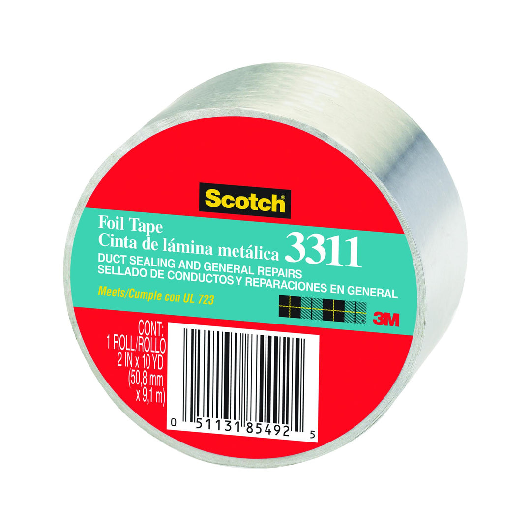 Scotch® Foil Tape 3311-10A, 2.0 in x 10 yd (50.8 mm x 9,1 m)
