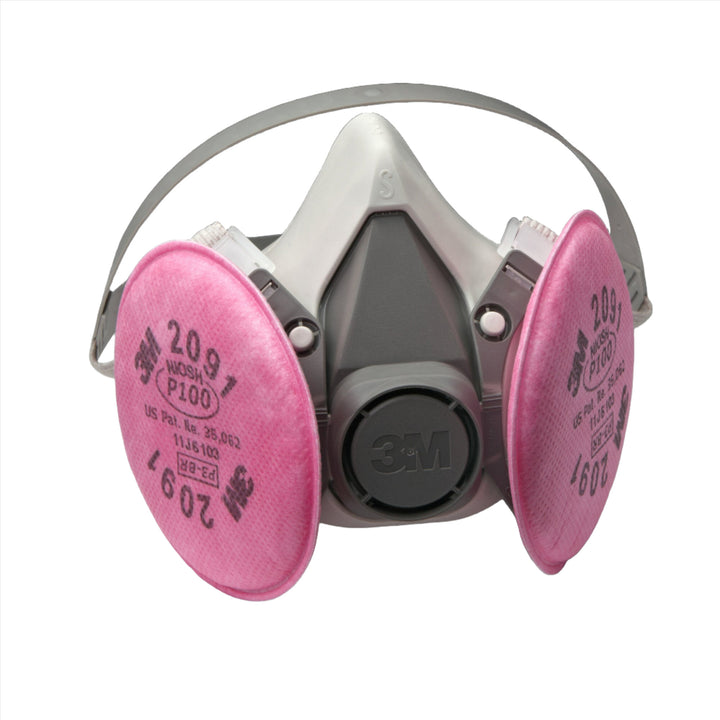 3M Half Facepiece Reusable Respirator Assembly 6191/07001(AAD), P100